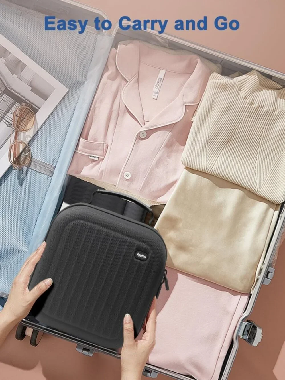 Portable Hard Case for VR Headset & Controllers | Travel Storage & Lens